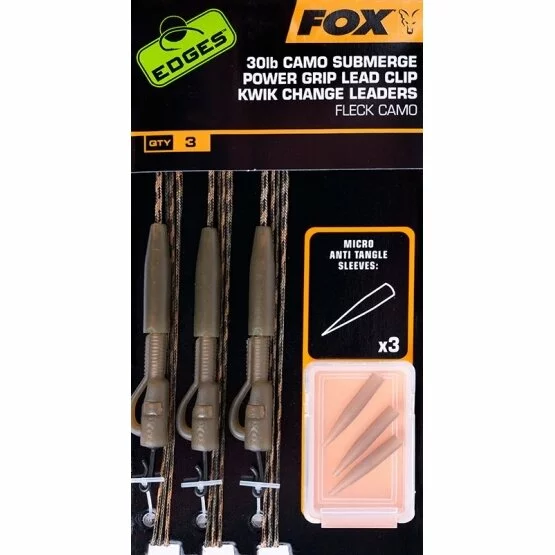 Fox Edges Camo Submerge Leaders Lead Clip K/c