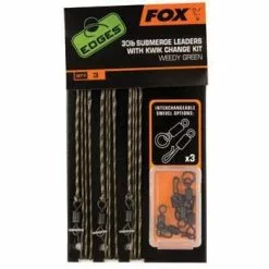 Fox Edges Submerged Camo Leaders + K/c Kit